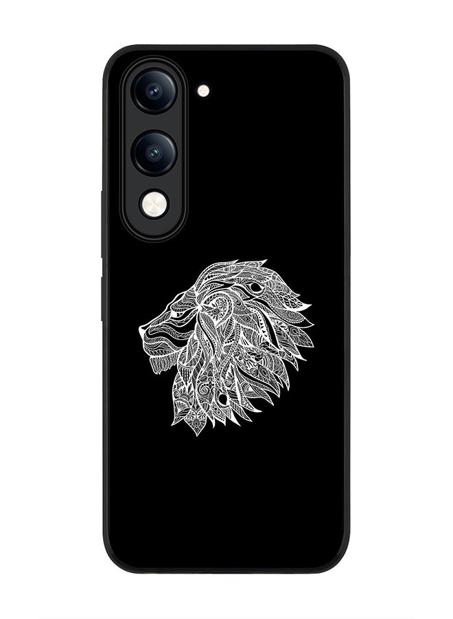 Stylizedd غطاء لجهاز vivo Y04 / Y29t 5G، حماية كاميرا نحيفة، غطاء هاتف مضاد للصدمات - تصميم أسد تجريدي - Image 1